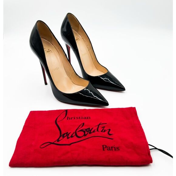 Christian Louboutin Shoes - Christian Louboutin So Kate Pumps Black Patent Heels EU 37.5 US 7.5
